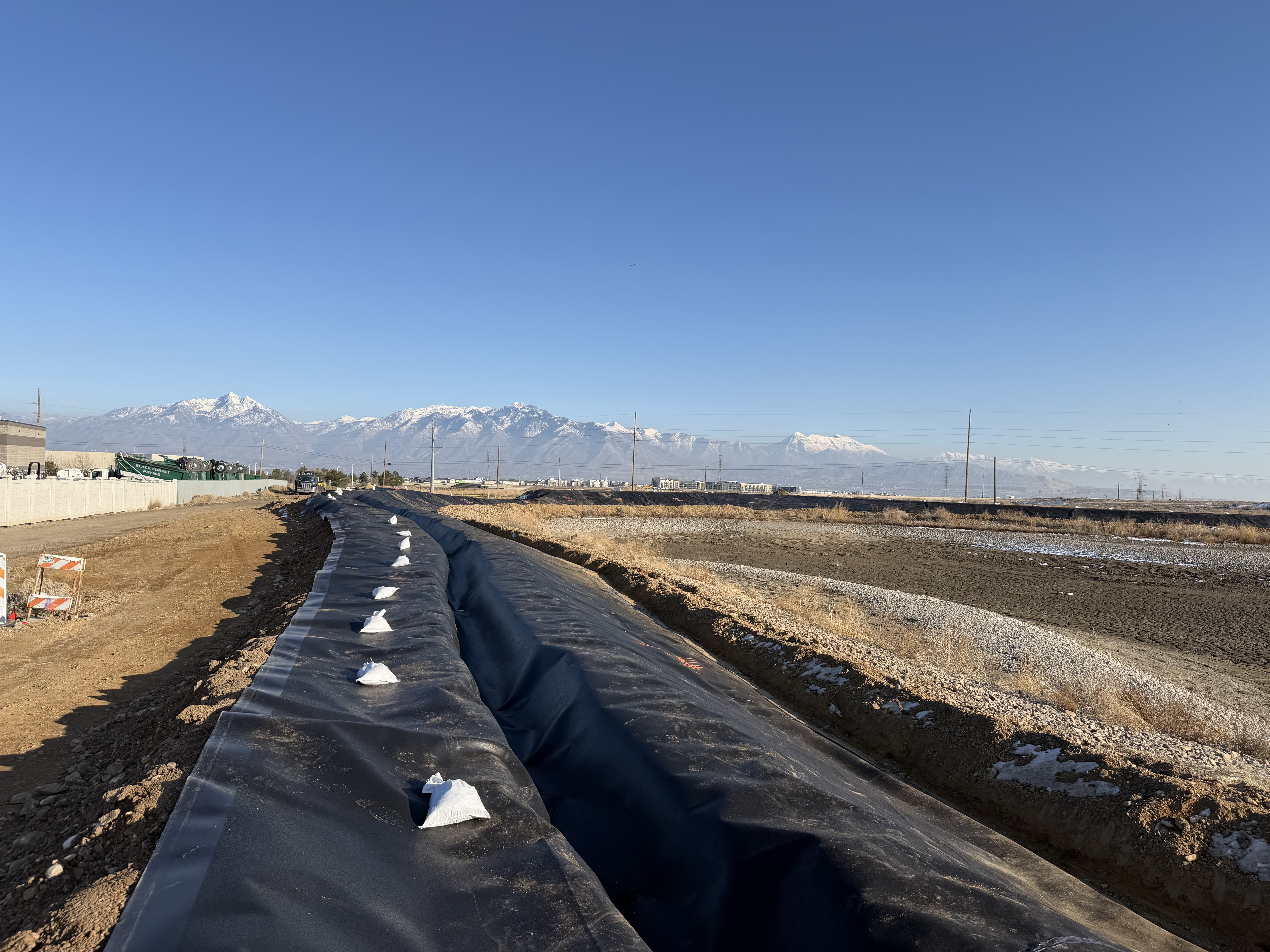 Surge Pond Expansion earthwork